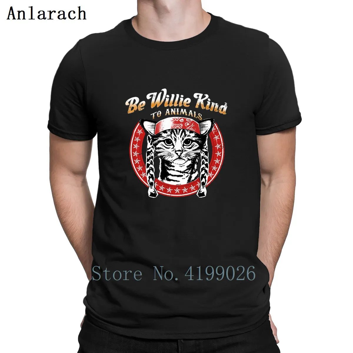 

Be Willie Kind To Animals Cat T-Shirt Original S-3xl Top Quality Costume T Shirt For Men Personality Fun Spring New