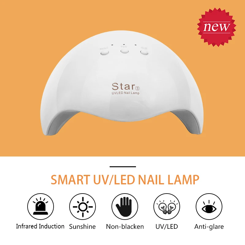 Star 1 UV LED Lamp Nail Dryer For Curing All Nail Gel Polish Nail Lamp For  Manicure 12 LED 60s 120s USB Connector Nail Art Tools _ - AliExpress Mobile