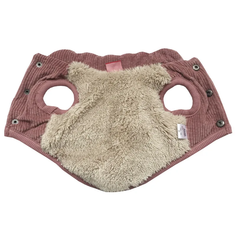 Pet Dog Clothes Winter Jackets Suit Warm Fleece Vest Velet Small Dog Motorcycle Waistcoat Coat