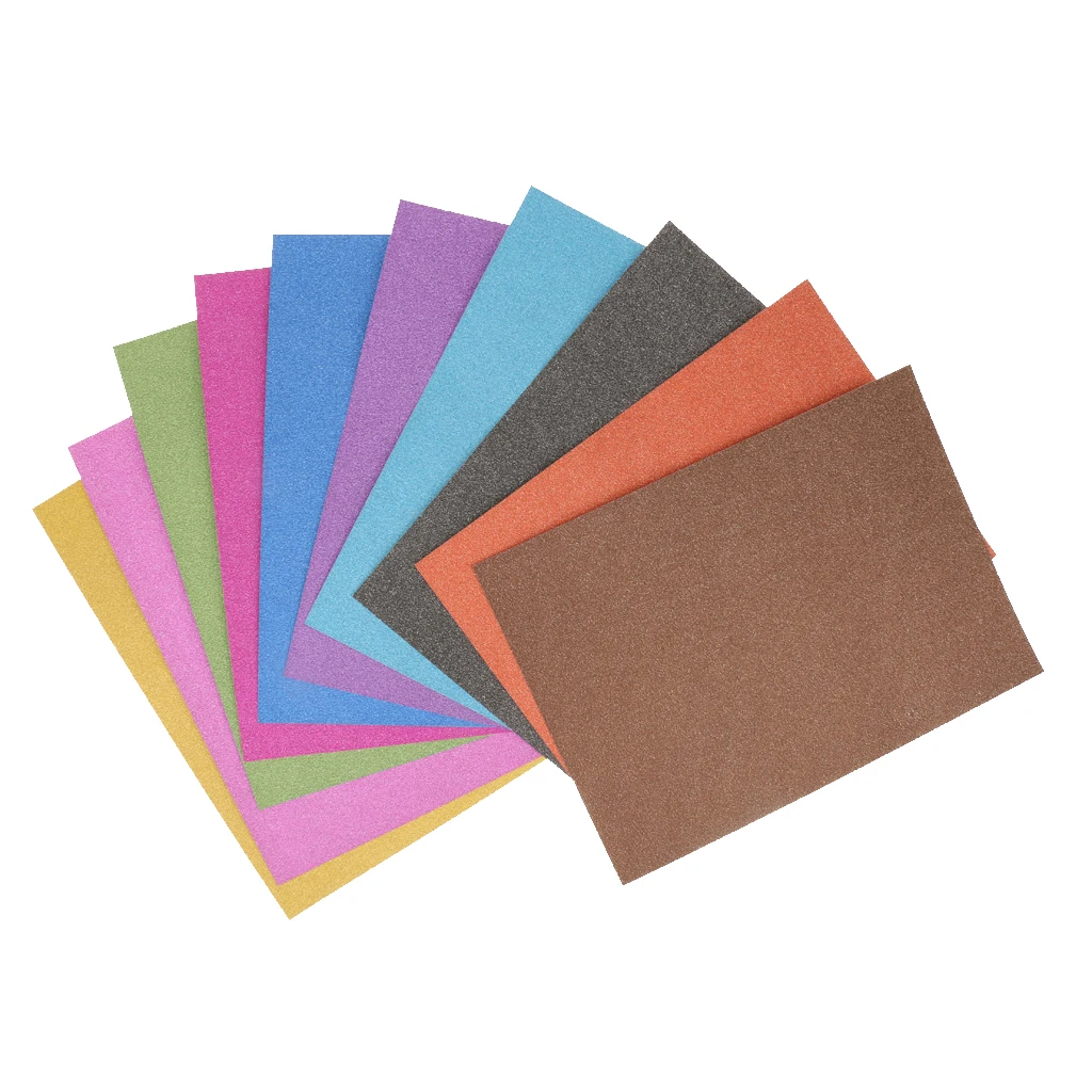 10Sheets/Pack Art Crafts Card Making Paper Glitter Cardstock Paper