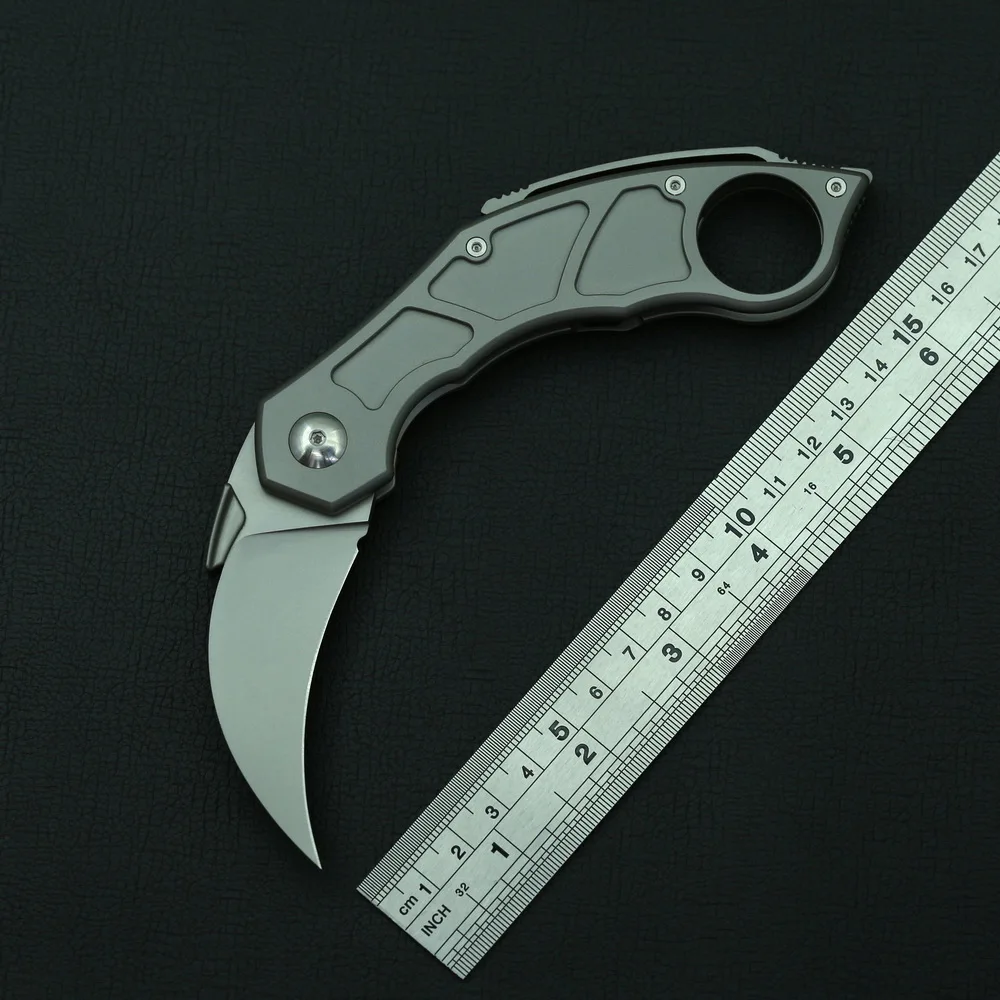 

KBTOOL Cs Go Claw folding knife M390 blade Titanium handle outdoor camping hunting self-defense survival tactical pocket knives