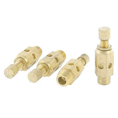 

4 Pieces 1/8" PT Male Thread Pneumatic SC Quick Exhaust Muffling Throttle Valve