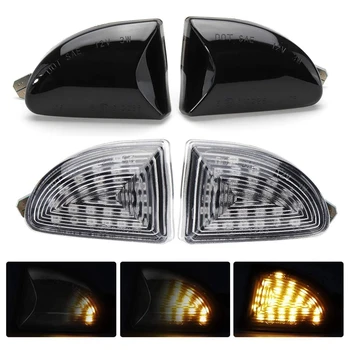 

2Pcs Dynamic Turn Signal Light Flowing LED Side Marker Lights Side Repeater Lamp 12V Panel Lamp for Mercedes SMART FORTWO W451