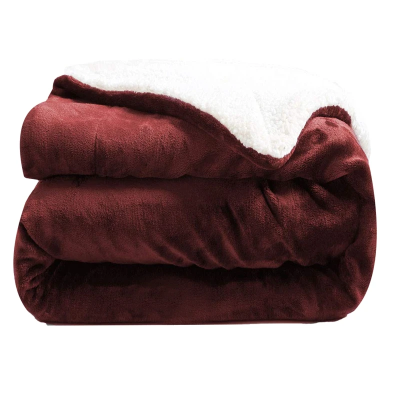 

Lamb Velvet Blanket Super Soft Reversible Super Fall Blanket Plush Fuzzy Blanket Microfiber