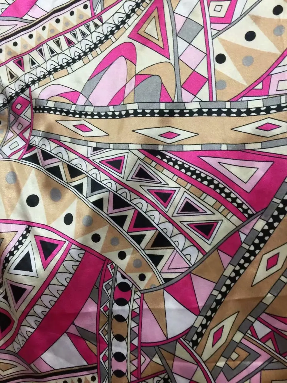 Цепь Печать Атласная Ткань Полиэстер Шармез Винтаж шифон ткань для платья юбки шарф ткань для лоскутной обивки 150x100 см