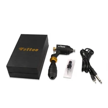 3 цвета Горячая Регулируемая Татуировка роторная татуировка машина сильный 10 Вт Makup пистолет для татуажа воздушное судно CNC рамка RCA Jack M677