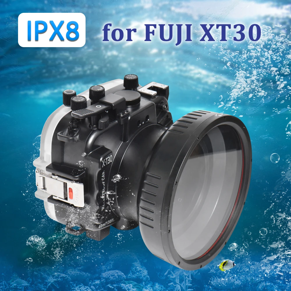 US $530.00 Seafrogs 40M Waterproof Shell For Fuji XT30 Underwater Diving Case IPX8 Waterproof Camera Housing For Fujifilm XT30 XT30 Camera