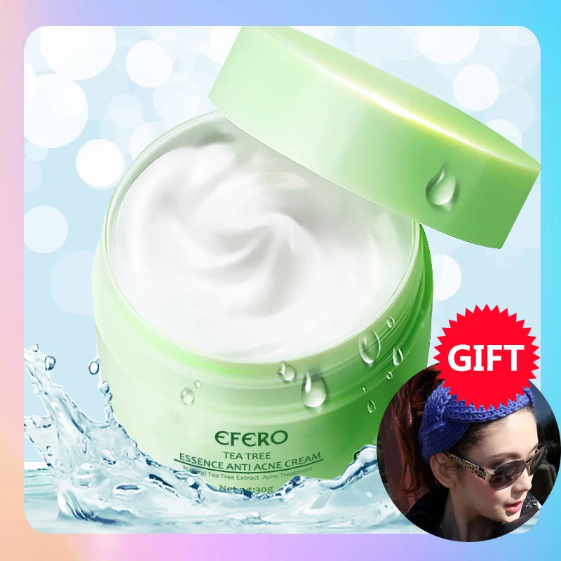 

efero Acne Pimple Face Cream Spots Acne Treatment Serum Acne Cream Pimple Remover Tool Skin Care Face Cream Tea Tree Essence