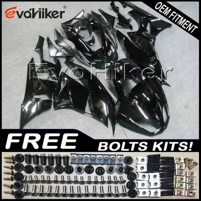 

Custom motorcycle fairing for ZX-6R 2009-2012 black ABS motor panels Body Kit Injection mold