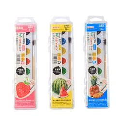 8-color Boxed Solid Watercolor Paint Set Washable Semi-dry Acuarela Children's Graffiti Painting Gouache Paint Solid Pigment