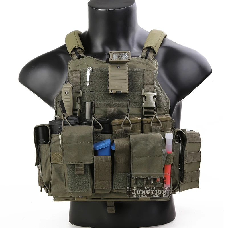 Emerson SC7 SCARAB Tactical Vest MOLLE Combat Plate Carrier Placard Chest Rig 