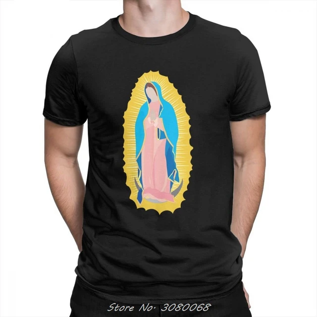 Camisetas De la Virgen María Virgen De Guadalupe hombre, camisas De algodón para mujer, De manga corta, ropa calle De verano|Camisetas| - AliExpress
