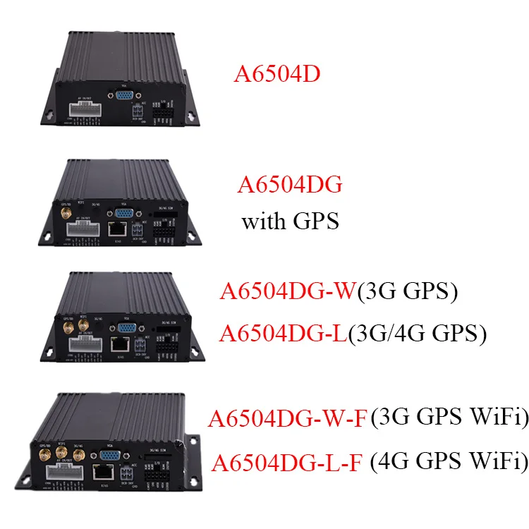 AHD 720P 4ch sd карта автомобиля черный ящик dvr