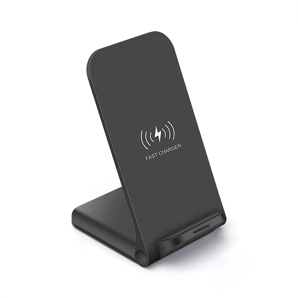 DCAE 15W QI FAST Charge Wireless Charger Stand Pad For Samsung S10 S9 S8 iPhone 11 XS XR X 8 Airpods Huawei P30 Pro Xiaomi mi 9 - Цвет: Черный