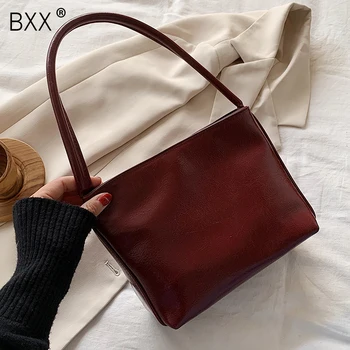 

[BXX] PU Leather Crossbody Bag For Women 2020 Spring Luxury Shoulder Messenger Bag Female Handbags and Purses Good Quality HL378