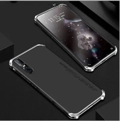 Металлический каркас для телефона Крышка для VIVO X27 x27 тонкий жесткий алюминиевый Гибридный чехол из поликарбоната для VIVO X 27 CasesFor VIVO X2 7 Funda - Цвет: Black Sliver