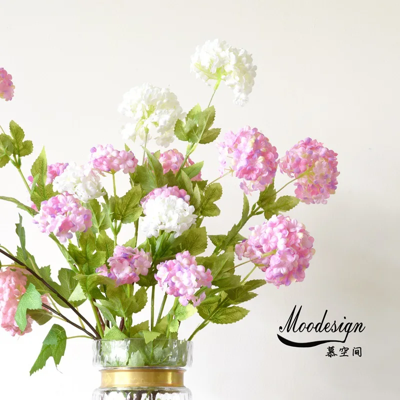 

Imitation Flowers xue qiu hua Multi-headed Hydrangea Wedding Decorations And Ornaments Artificial Flower Large Living Room Model