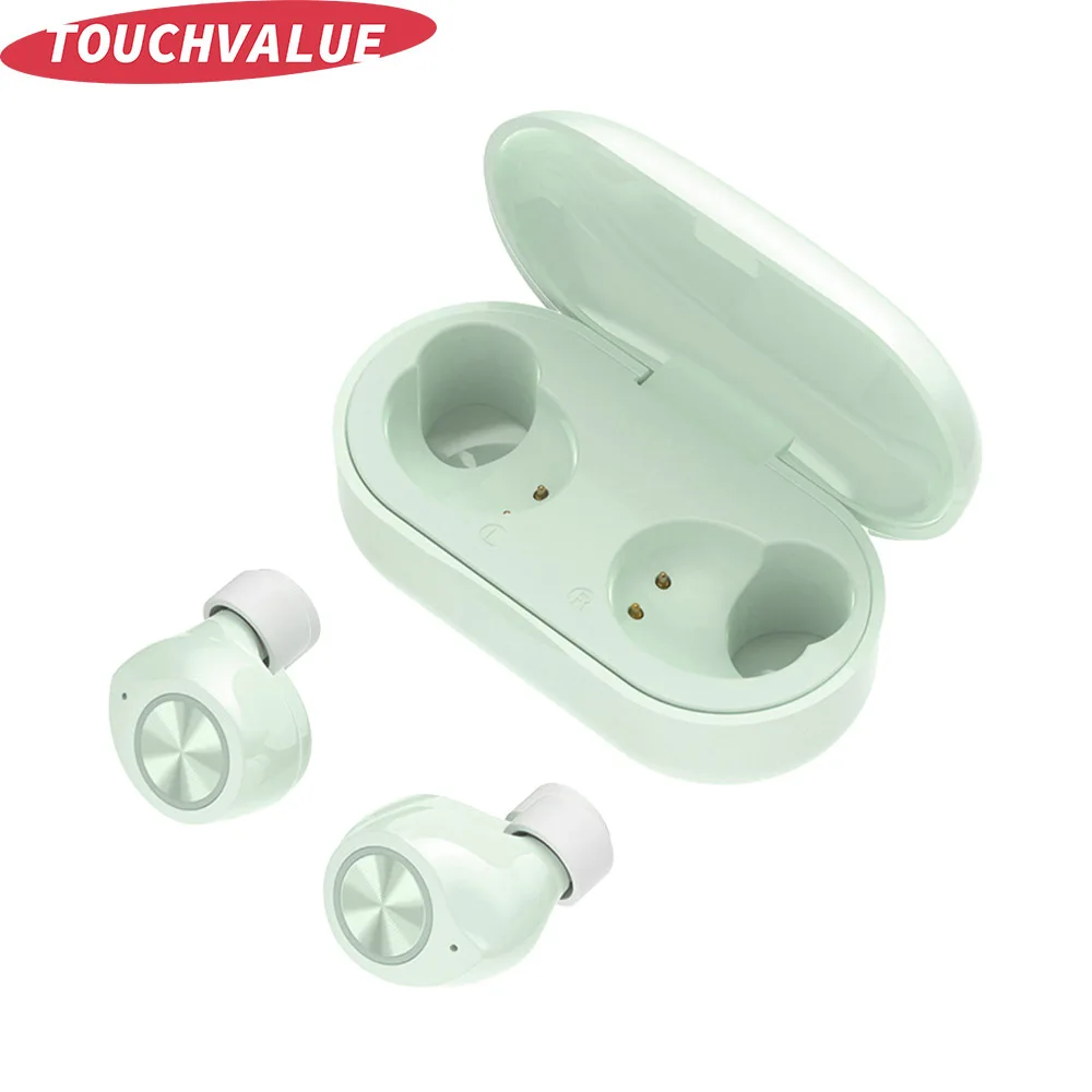 Tws Bluetooth беспроводные наушники-вкладыши с микрофоном Тип C чехол белый розовый