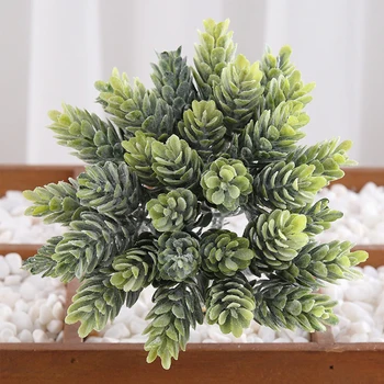 

8PCS Artificial Succulent Home DIY Garden Decorative MininaturesFake Succulent With Artificial Green Moss