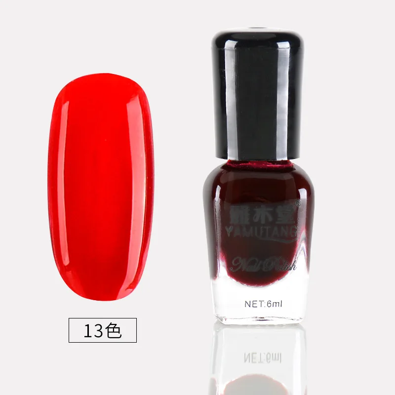 6ml-30colors лак для ногтей на водной основе, не содержит альдегида, Защита окружающей среды, зеркало, разрывающий пилинг, лак для ногтей, набор, bling - Цвет: 13