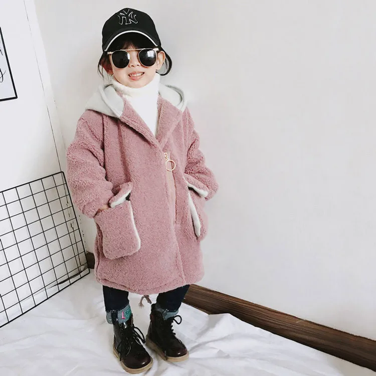 Mihkalev litter girls winter coat children autumn winter hoodies coats for kids hooded zipper overcoat girls snowsuit