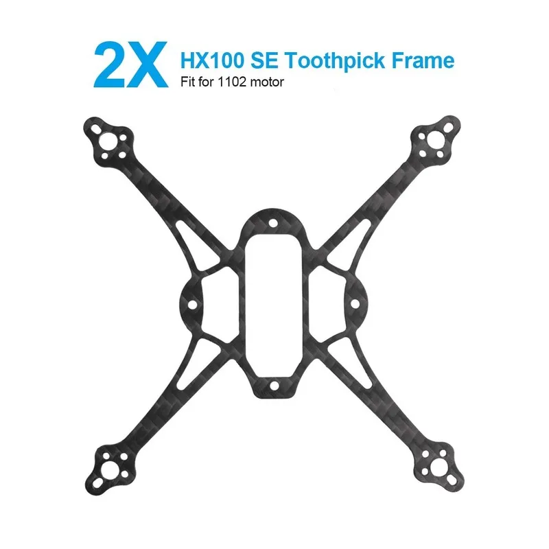 

BETAFPV 2pcs HX100 SE Toothpick Frame T300 Carbon Fiber Frame Kit for HX100 SE 1S Toothpick Quadcopter 1102 13500KV Motor