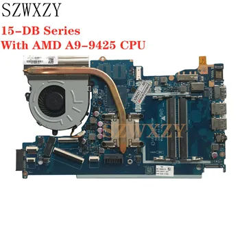 

With Heatsink and FAN For HP 15-DB Series Laptop Motherboard With AMD A9-9425 CPU L20477-601 L20477-001 LA-G078P