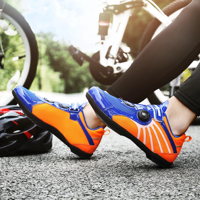 Обувь для велоспорта Мужская и женская велосипедная обувь износостойкая велосипедная обувь для атлетов кроссовки для велоспорта