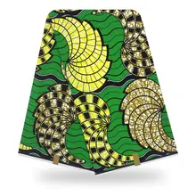 3 ярдов африканская ткань высокое качество Воск Принт африканская Анкара ткань оптом настоящий воск для женщин платье