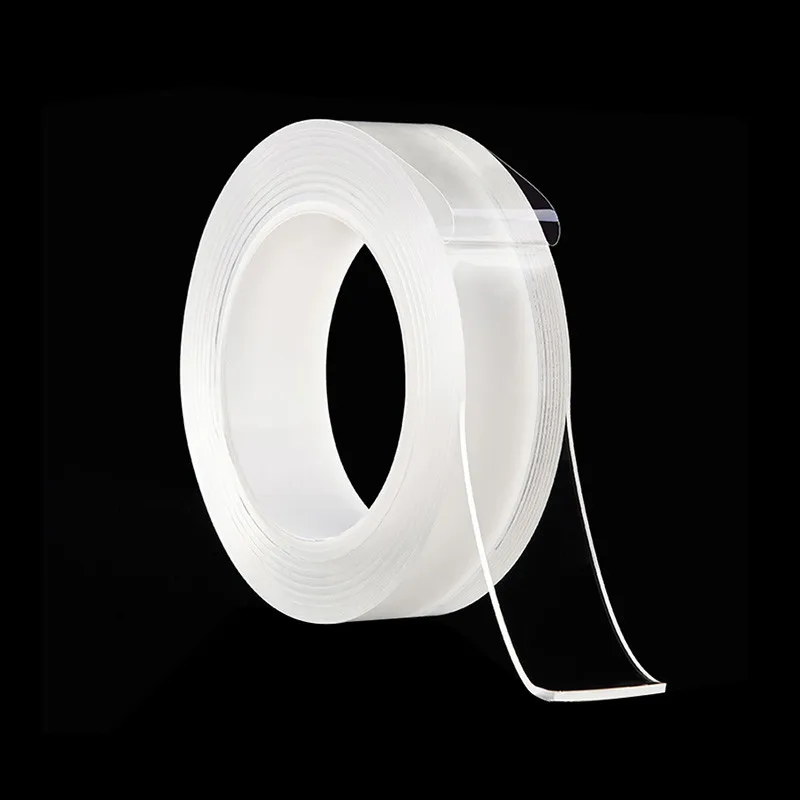 3/2/1/M Nano Tracsless Tape Double Sided Tape Transparent No Trace Reusable Waterproof Adhesive Cleanable Home 1mm*2cm Double Sided Tape