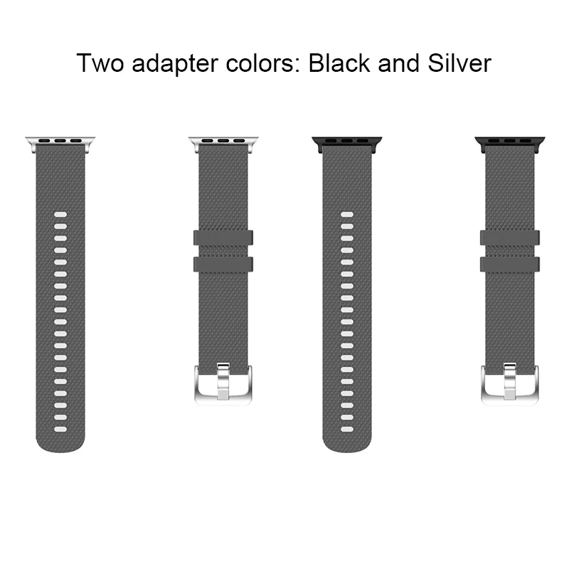 Текстурированный силиконовый ремешок для Apple watch iWatch серии 1 2 3 4 спортивный браслет ремешок для 5 38 мм 42 мм 40 мм 44 мм ремешок