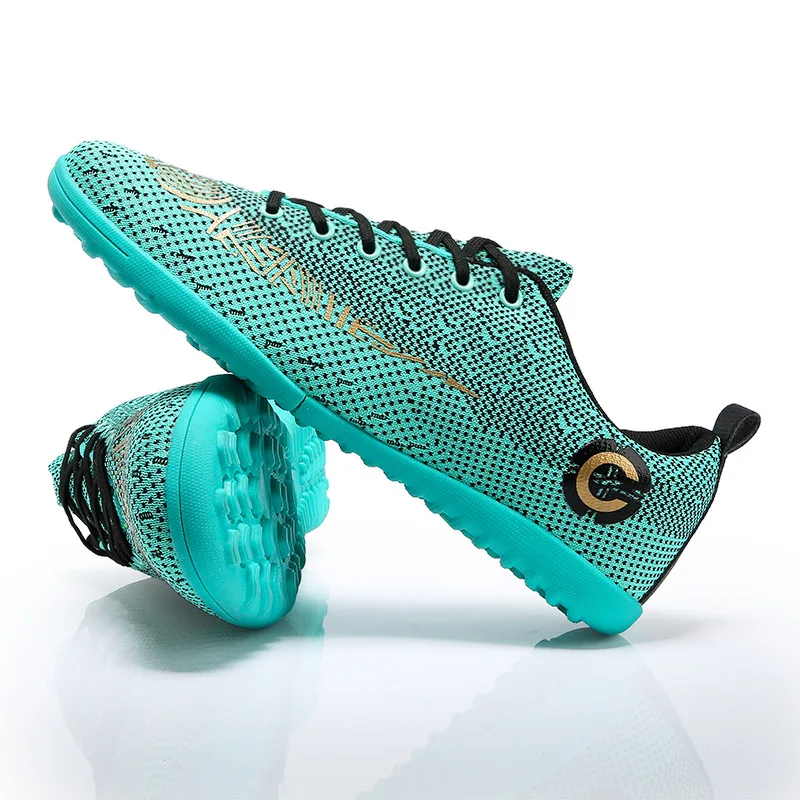 Стиль футбольные бутсы дышащие Fly Woven-C Luo 11 сломанные ногти мужские Детские Молодежные плоские 2050 для ногтей