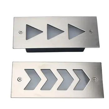 

3W LED Outdoor Step Light Stainless Steel Corrosion Resistant IP65 Waterproof Wall Lamp for Corridor Aisle