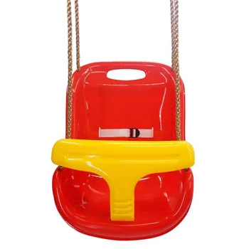 

High Back Infant Swing Wide Seat Belt Toddler Child Kid Outdoor Play Red