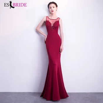

New Arrival Fashion Long Evening Dresses Robe De Soiree ES2917-1 Elegant Formal Dress For Party Mermaid Dress 2019
