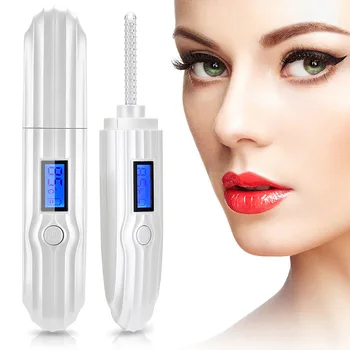 

3Levels Heated Eyelash Curler USB Rechargeable Long Lasting Travel Home Makeup Tool LCD Display Electric Mini 15s Fast Heat