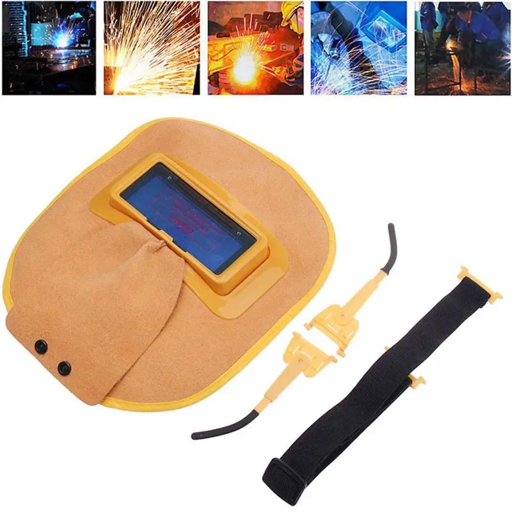 

1pc Electric Welding Auto-darkening Head-mounted Argon Mask Anti-glare Mask Protector Protective Arc Helmet Welding Eye J3W7