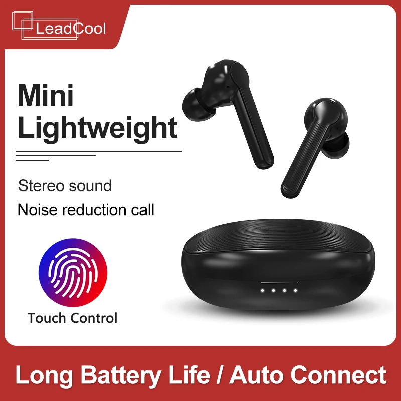 

Leadcool Tws Wireless Headphone HIFI Earphone Smart Touch Bluetooth 5.0 Earphones for android IOS