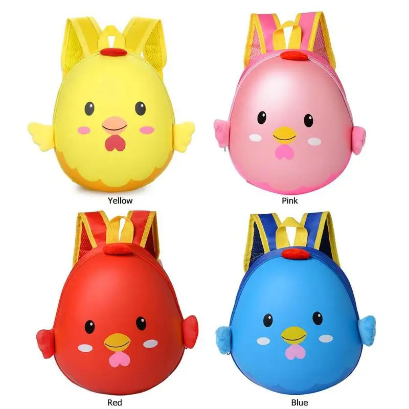 Рюкзак для детского сада с объемным рисунком цыпленка Детские рюкзаки школьная