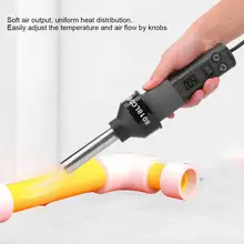 450 Вт портативная станция для распайки горячего воздуха, 9 насадок, Нагнетатель горячего воздуха, 220 В, ручная Тепловая пушка со сварочным паяльником, Ремонтный инструмент