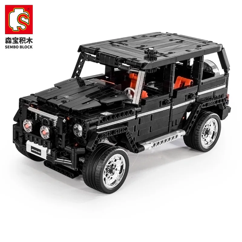 

Sembo Technic series G500 Mercedesals black benzged big G bricks model building blocks Classic Technic cars toys for kids gifts