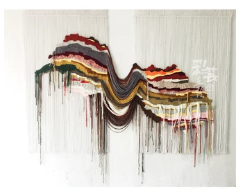 

Boho woven tapestry background hanging fabric hanging tapestry hanging tapestry tapestry coloured woven household wall decoratio