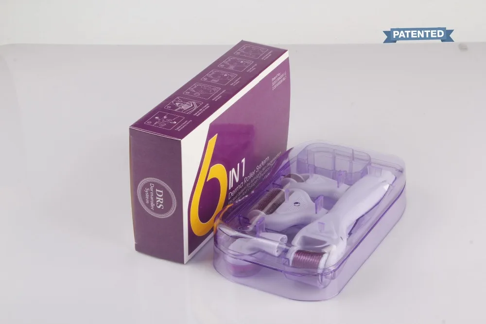 Original DRS 6 in 1 Derma Roller Microneedle Kits For Multiple Skin Care Rejuvenation Treatment Needles Microdermabrasion Rollor-1