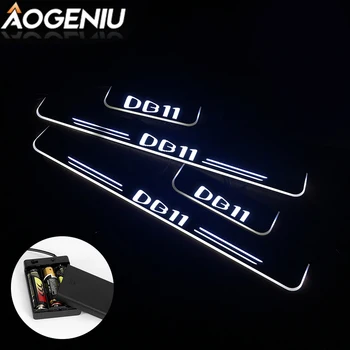 

LED Door Sill Scuff Compatible For ASTON MARTIN DB11 Vantage Volante 2016-2020 Moving Light Customize Pedal Car Accessories
