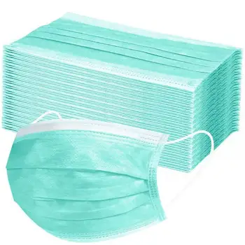 

50pcs 3 Layer Children Disposable facial mouth Masks Elastic Earloop protective face Mask non-woven Anti Dust respirator mask