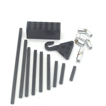 

Professional technology MOC PF metal fittings carbon fiber shaft cross metal universal joint weight compatible legoblock bricks
