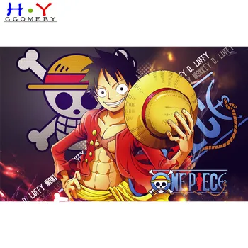 

DIY square Diamond Painting cartoon Japan Anime One Piece Cross Stitch Diamond Embroidery Complete Diamonds Decorative gift