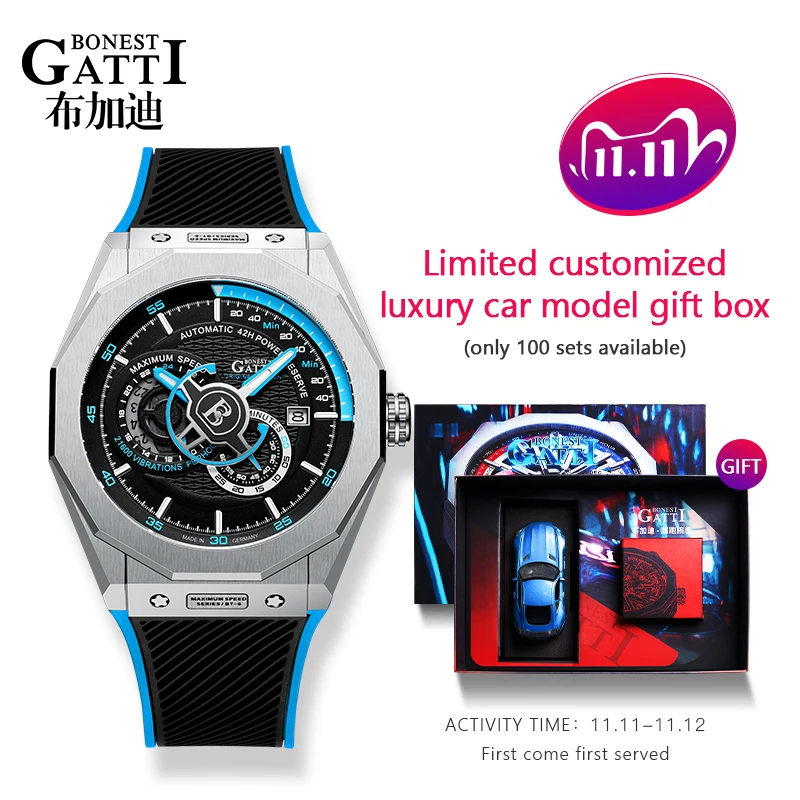 GATTI 2020 новые мужские часы лучшие брендовые кожаные повседневные спортивные