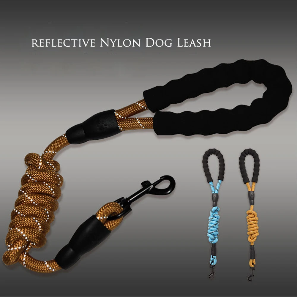 

Petrainer 1.5M Reflective Nylon Round Dog Leash Dog Pull Belt Dog Puppy Walking Running Leashes Training Rope Belt