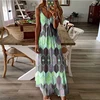 Women's Summer Casual Printed Camisole Long Dress Fashion Sexy Plus Size Dress Bohemian Dress 4